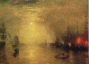 Joseph Mallord William Turner Keelman Heaving in Coals by Night Sweden oil painting reproduction